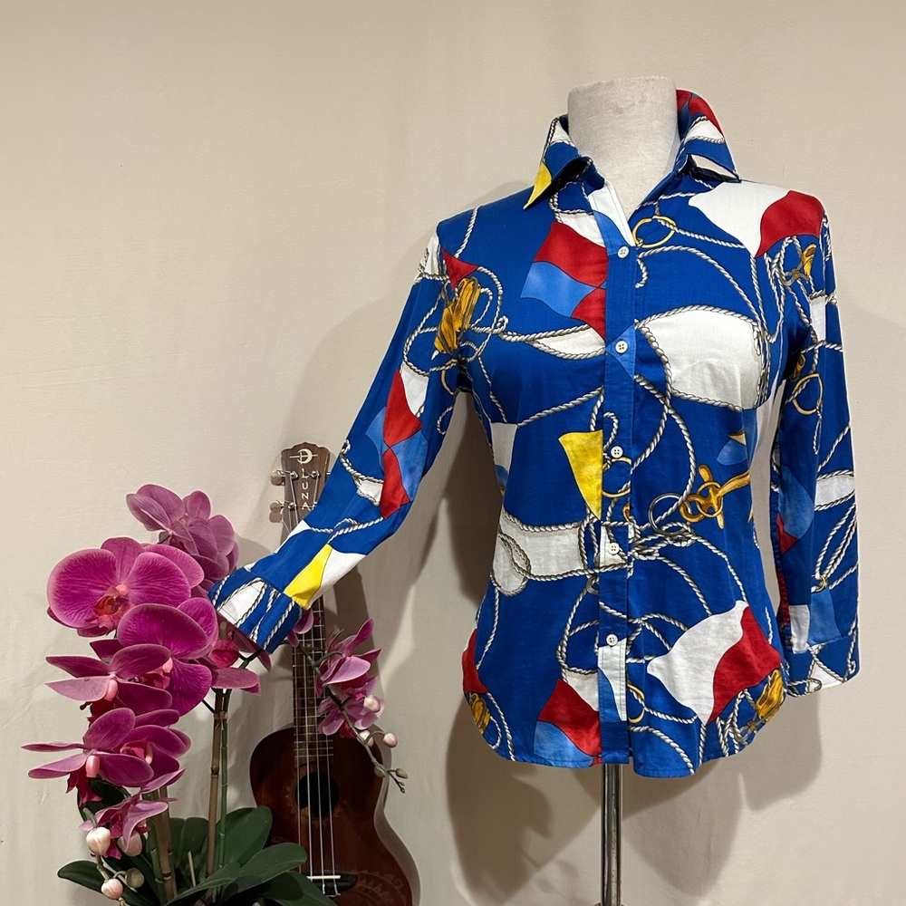 Vintage Ralph Lauren sailor theme button up